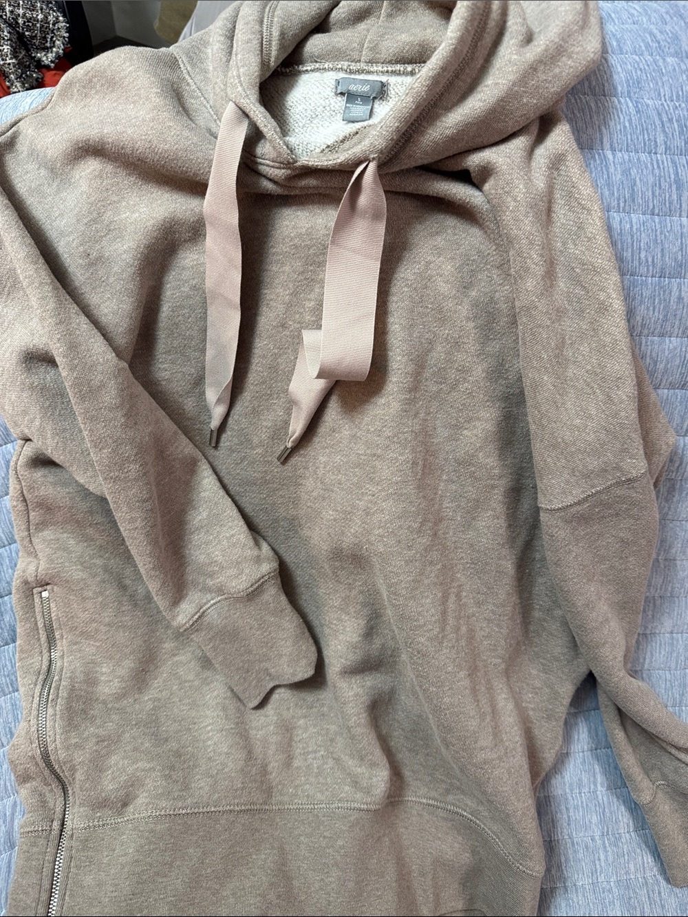 aerie Taupe Hoodie Sweatshirt